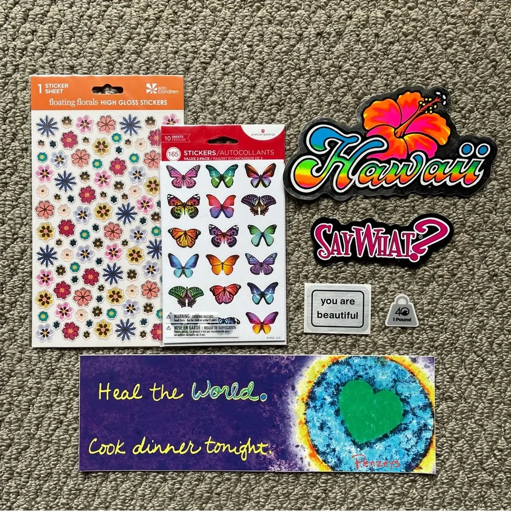 Sticker Sheet Lot Bundle - Perfect For Journaling, Scrapbooking, Planner, Notes